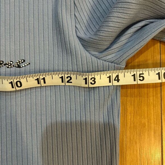 Forever 21 Small Blue “Parisienne” Long Sleeve Top - Picture 8 of 8